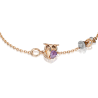 Браслет из золота с аметистом и эмалью PLATINA Jewelry - "Сова"