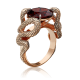  Кольцо из золота с гранатом "Змеи" арт. 01-5445-00-204-1110-46 PLATINA JEWELRY