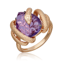 Кольцо "Змея" из золота с аметистом арт. 01-5779-00-203-1110
