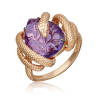 Кольцо "Змея" из золота с аметистом арт. 01-5779-00-203-1110