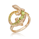 Кольцо "Ящерица" из золота с хризолитом и цитрином арт. 01-5780-00-235-1110 