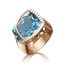 Кольцо из золота с топазом арт. 01-5243-00-201-1110-46 PLATINA Jewelry