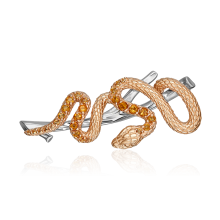 Брошь "Змея" из золота арт. 04-0295-00-206-1111 PLATINA