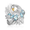 Кольцо "Лебедь" из белого золота с топазом арт. 01-5784-00-201-1120 PLATINA