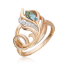 Кольцо «Секрет счастья» из золота с топазом и хромдиопсидами арт. 01-5786-00-713-1111 PLATINA 