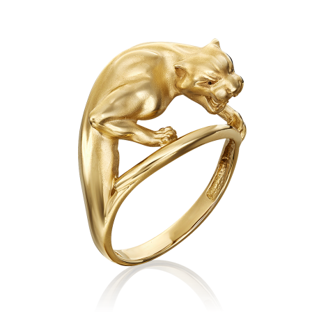 Кольцо "Пантера" из желтого золота PLATINA  01-5351-00-000-1130