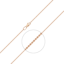 Цепь из красного золота (плетение якорное) PLATINA Jewelry