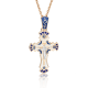 Крест православный из золота с эмалью от PLATINA Jewelry арт. 03-2472-00-000-1110-25
