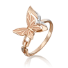 Кольцо "Бабочка. Мгновения красоты" из золота с бриллиантом - PLATINA  Jewelry