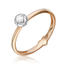 Кольцо из красного и белого золота с бриллиантом PLATINA 01-5798-00-101-1111