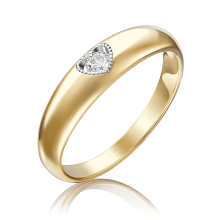 Кольцо из желтого золота с бриллиантом PLATINA 01-5161-00-101-1130-30