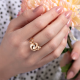 Кольцо из красного золота с бриллиантами 01-5609-00-101-1111 PLATINA JEWELRY