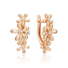 Серьги «Цветы» из золота  PLATINA 02-5527-00-401-1110