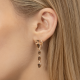 Серьги "Скорпион" из золота с дымчатым кварцем 02-5294-00-202-1110 PLATINA