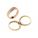 Обручальное кольцо из золота 750 пробы с бриллиантами