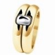 Обручальное кольцо из золота  750 пробы