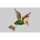 Брошь "Райская птица" из золота арт. 04-0141-00-404-1110-52, Платина