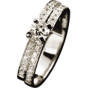 Кольцо из золота 750 пробы с бриллиантами, OTELINA