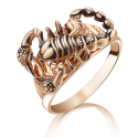 Кольцо "Скорпион" из золота с эмалью арт. 01-5089-00-000-1110-59 PLATINA JEWELRY