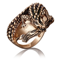 01-5205-00-000-1110-59 Кольцо из золота с эмалью PLATINA Jewelry