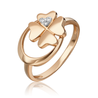 01-5498-00-101-1111 Кольцо из золота с бриллиантом - PLATINA Jewelry