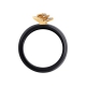 6015021 - Кольцо из черной керамики с золотом и бриллиантом, SOKOLOV 