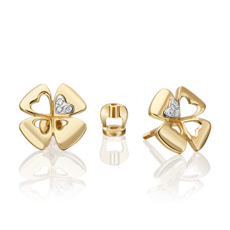 Серьги из золота с бриллиантом - PLATINA  Jewelry
