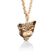 Подвеска из золота с эмалью PLATINA Jewelry - Пантера