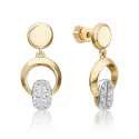 Серьги из золота с топазом white PLATINA Jewelry арт. 02-4920-00-201-1121