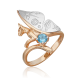 Кольцо из золота с топазом PLATINA Jewelry "Постижение тайн" арт. 01-5550-00-201-1111