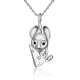 Подвеска из серебра с эмалью PLATINA Jewelry - Мышка