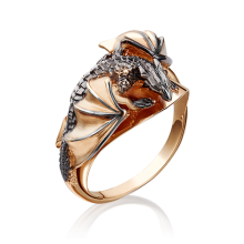 Кольцо из золота PLATINA Jewelry - Дракон