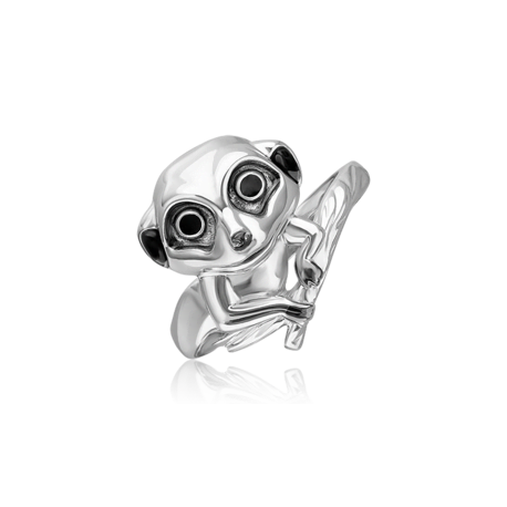 01-5663-00-000-0200 Кольцо из серебра с эмалью PLATINA Jewelry - Сурикаты