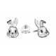 Серьги из серебра с эмалью PLATINA Jewelry арт. 02-5110-00-000-0200 - Кролики