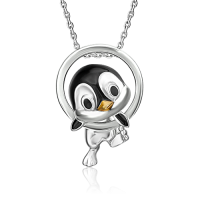 Подвеска из серебра с эмалью "Пингвин" арт. 03-3432-00-000-0200 PLATINA Jewelry