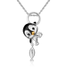 Подвеска из серебра с эмалью "Пингвин" арт. 03-3433-00-000-0200 PLATINA Jewelry