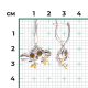 Серьги из серебра с эмалью "Совушка" арт. 02-5147-00-000-0200 PLATINA Jewelry