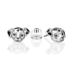 Серьги из серебра с эмалью "Долматин" арт. 02-5159-00-000-0200 PLATINA Jewelry