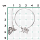 Серьги из серебра с эмалью "Долматин" арт. 02-5160-00-000-0200 PLATINA Jewelry