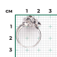 Кольцо из серебра с эмалью "Долматин" арт. 01-5704-00-000-0200 PLATINA Jewelry